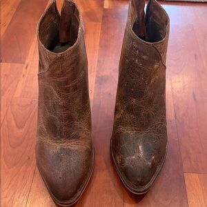 Vintage Brown Ankle Booties